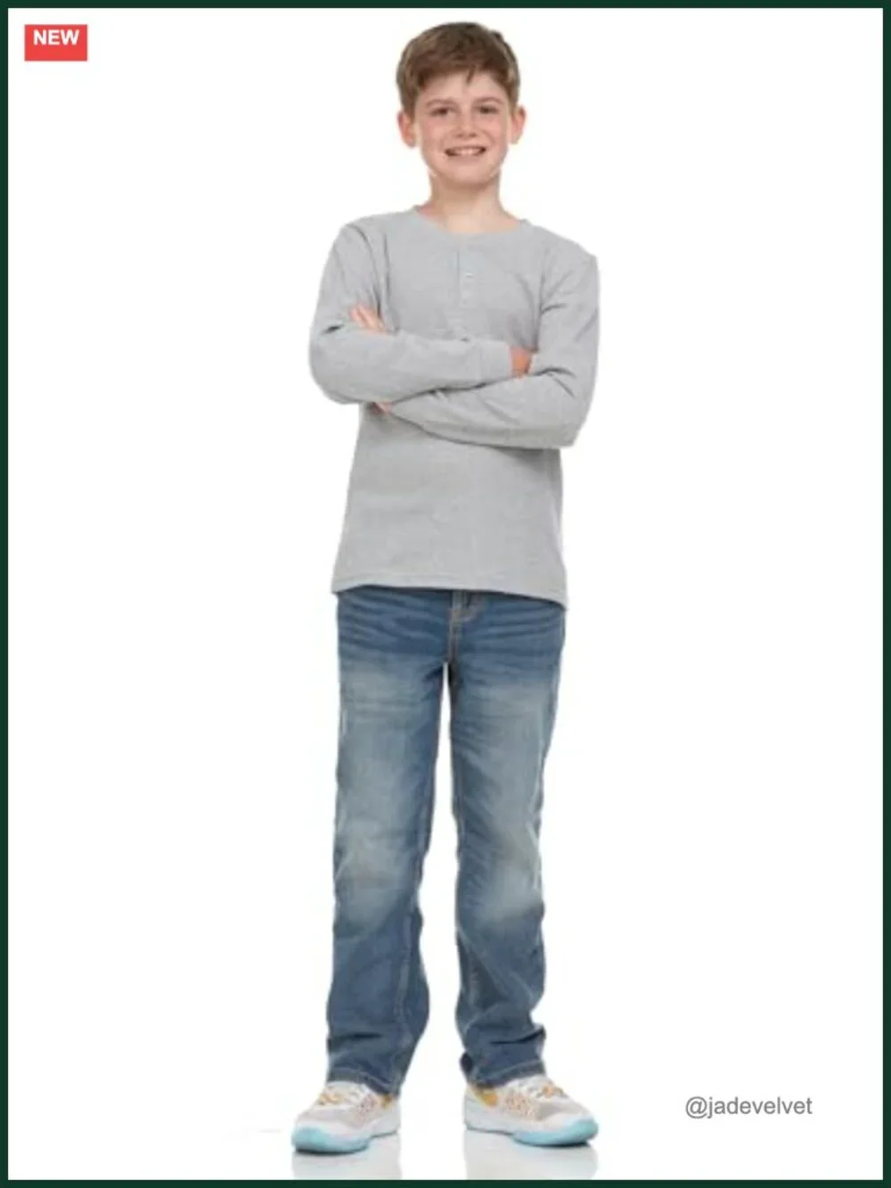 Boys 2-Pack Thermal Henley Long Sleeve Shirts - Cozy Breathable Tees for School